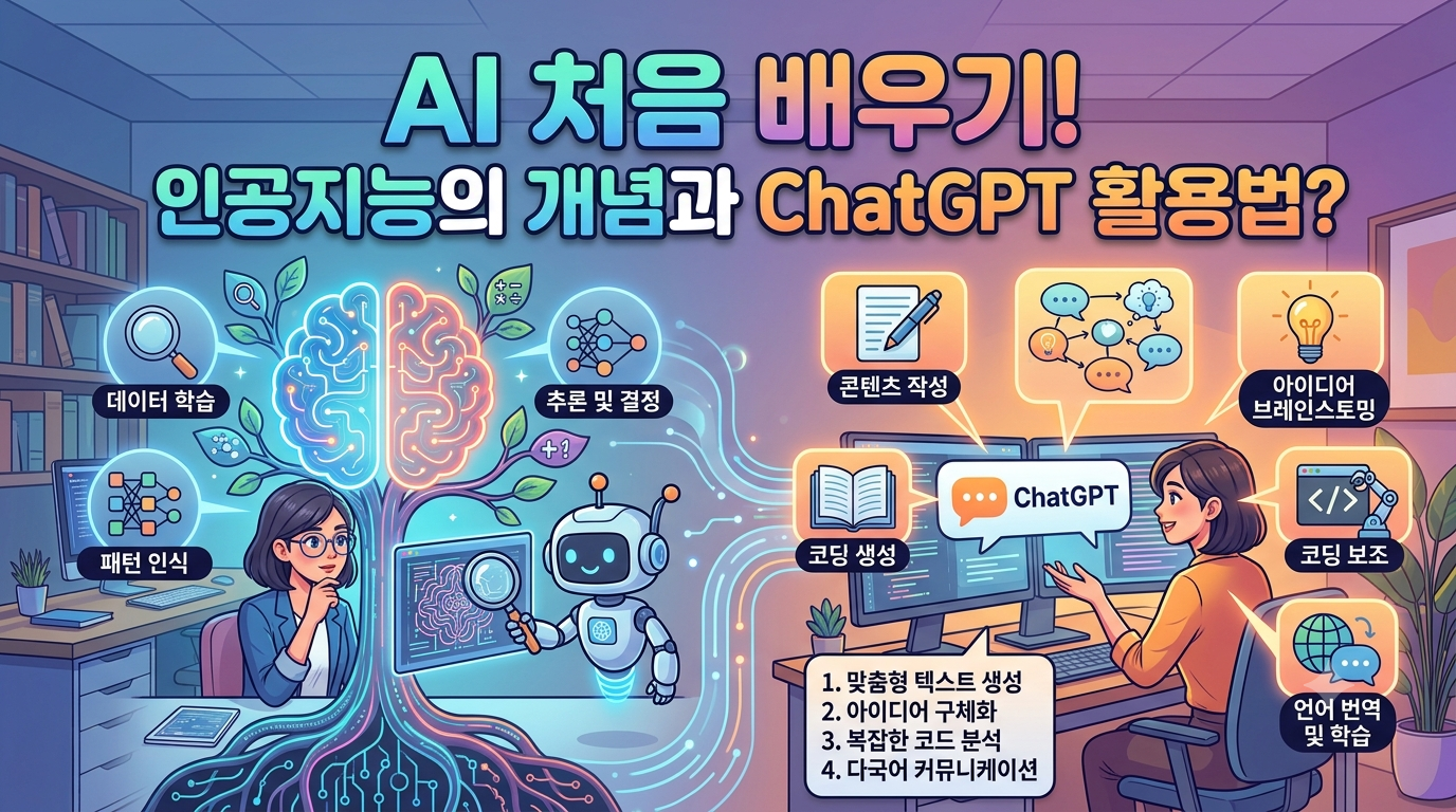 AI 처음 배우기! 인공지능의 개념과 ChatGPT 활용법