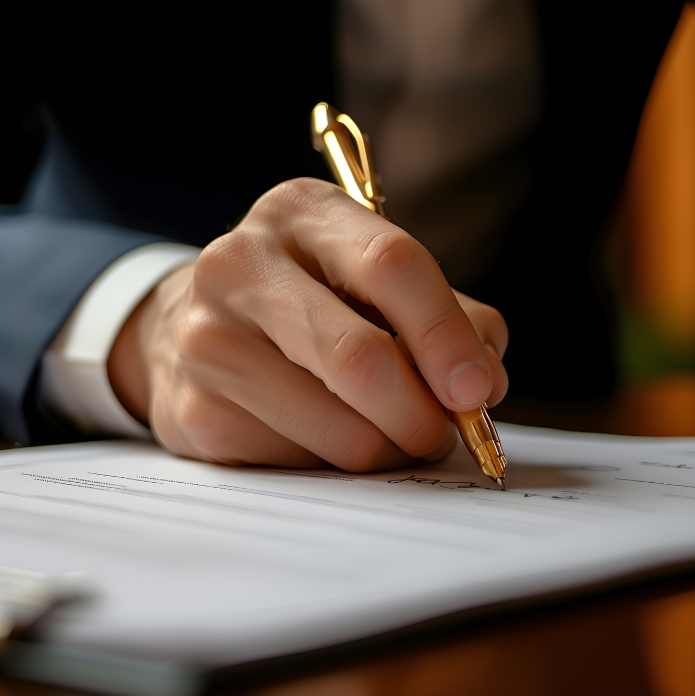 인감 반출입 대장을 작성하여 도장을 빌려가는 이미지