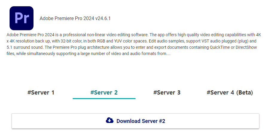 다운로드 서버 선택하기