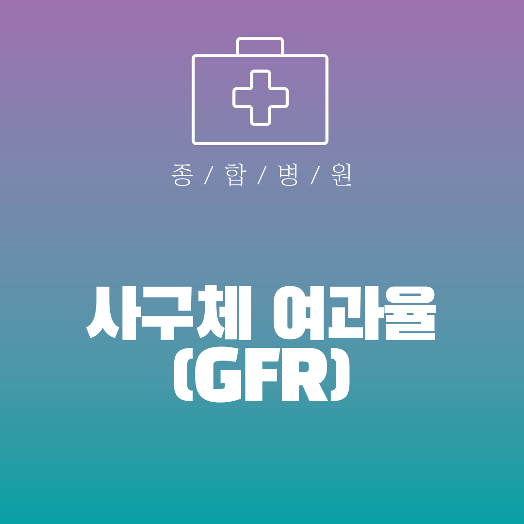 사구체 여과율(GFR)