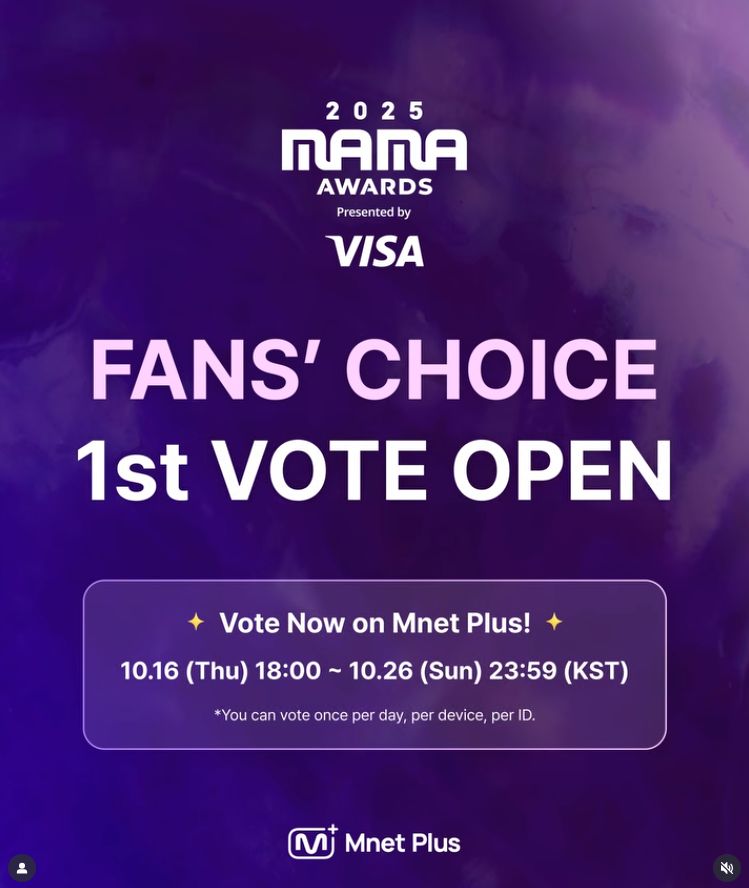 2025 MAMA AWARDS Fan Choice