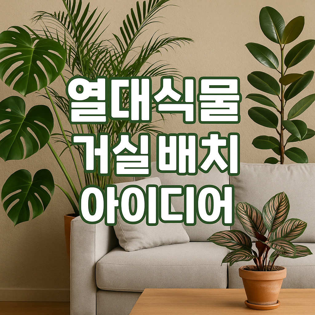 열대식물 거실 배치법
