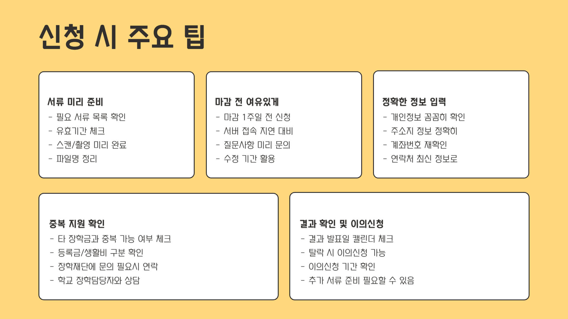 주거안정장학금 신청방법