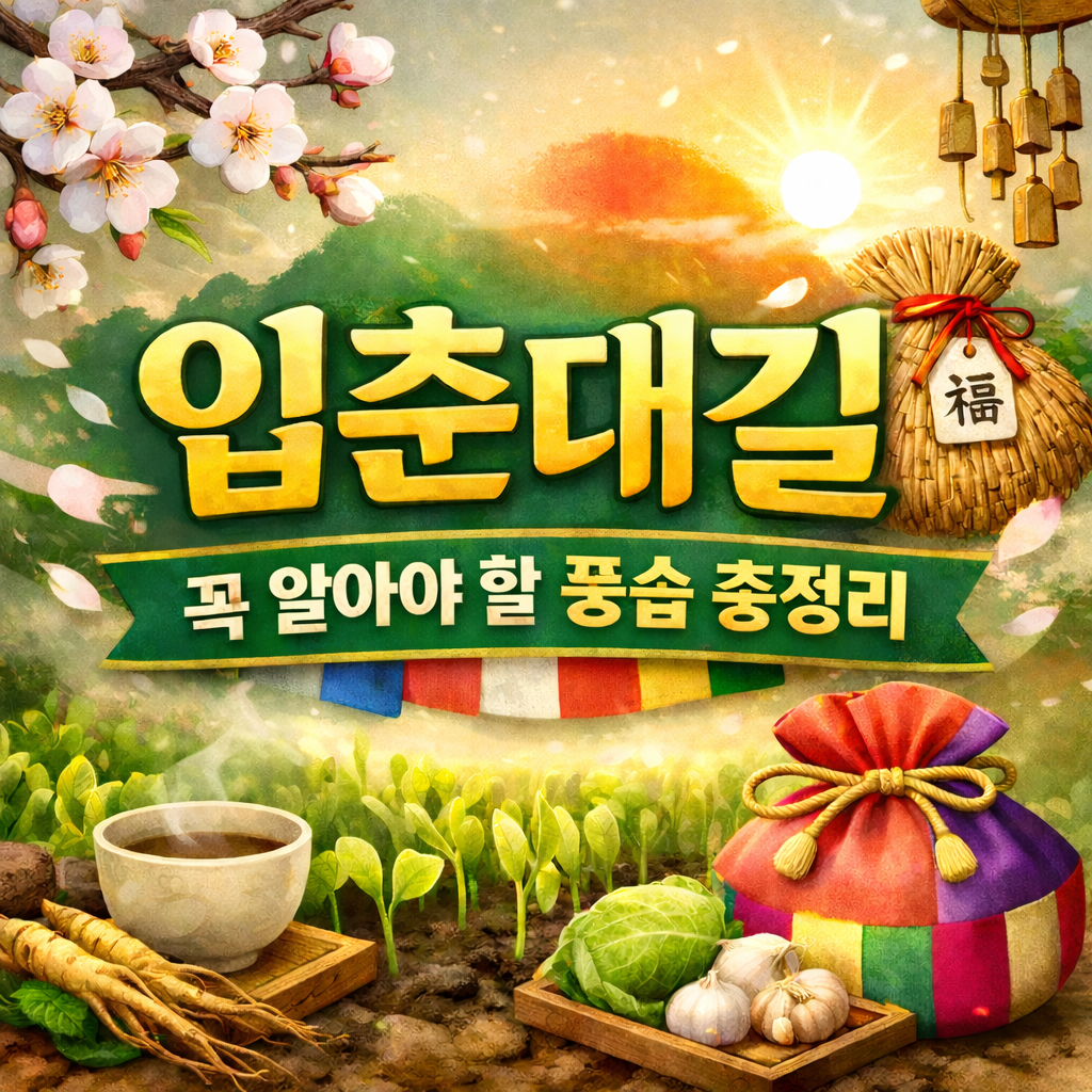 입춘 대길, 꼭 알아야 할 풍습 총정리