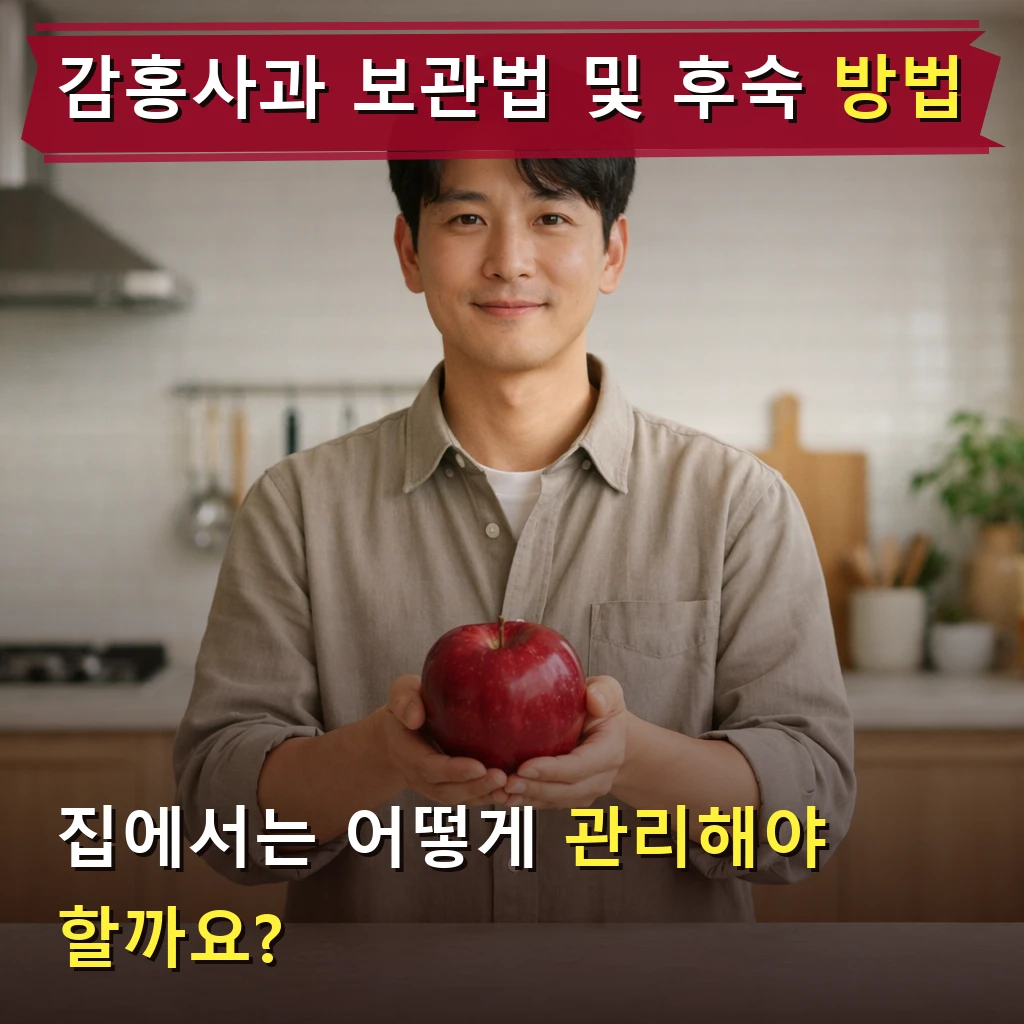 감홍사과 보관법 및 후숙 방법