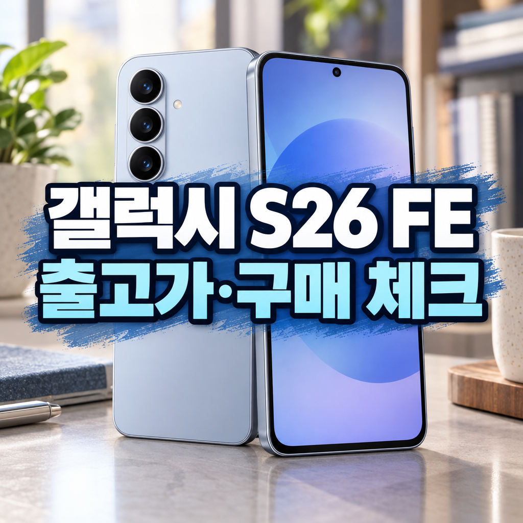 갤럭시 S26 FE 출고가와 구매 전 체크 포인트