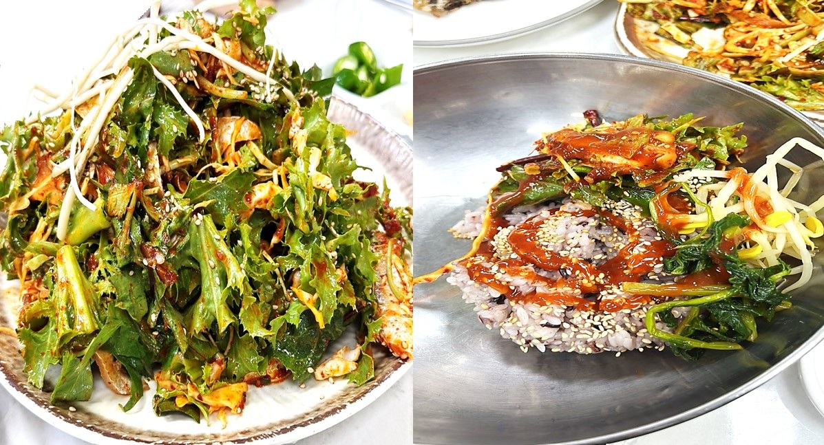 강화풍물시장 맛집 만복정의 밴댕이회무침과 회무침 비빔밥