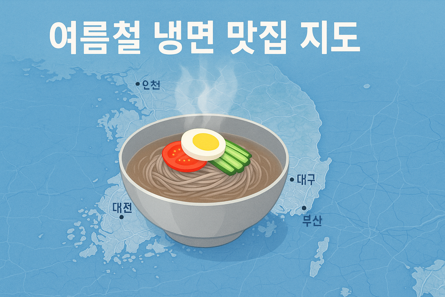 여름철 냉면 맛집 지도