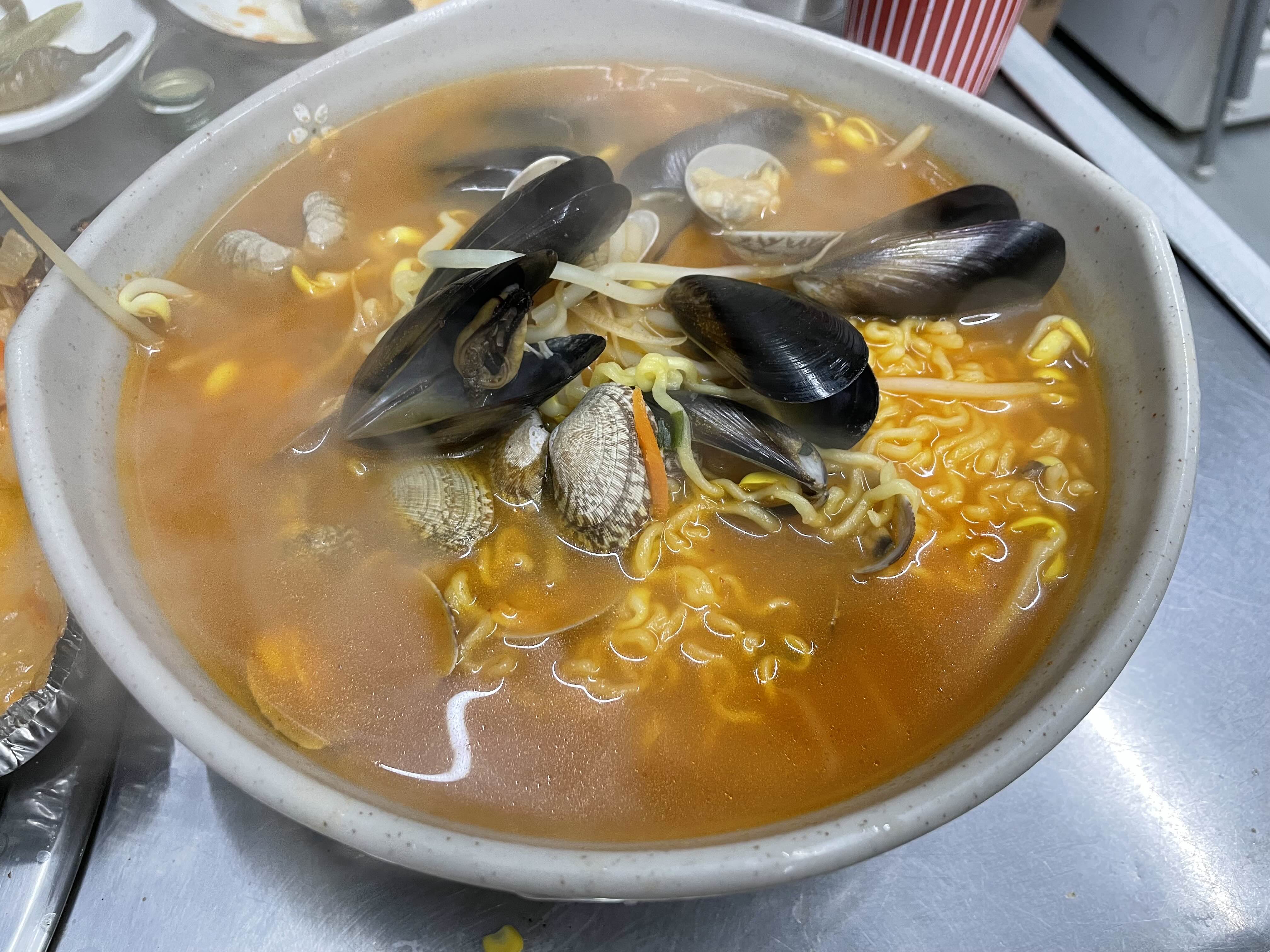 조개 라면