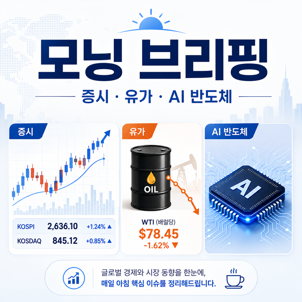 2026년 8월 7일 모닝 브리핑 미국 증시 국제유가 AI 반도체