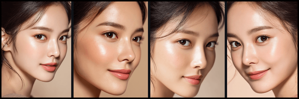 Clamshell Lighting 활용 이미지 예시 Midjourney