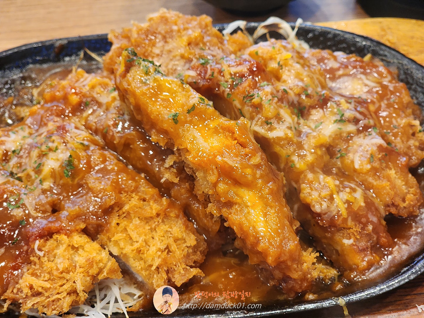 철판매운더블돈가스