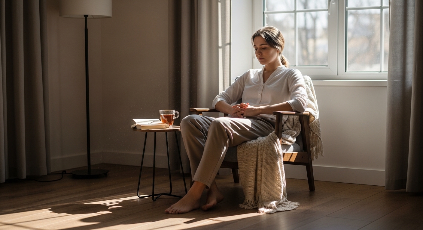 건강 문제로 우울해하는 여성 썸네일