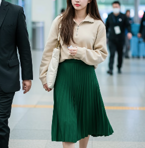 안유진 화제의 워스트 공항패션