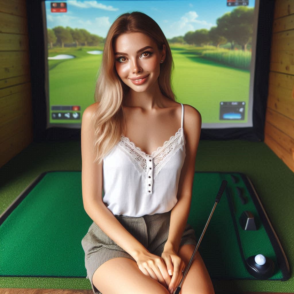 스크린골프장 배경