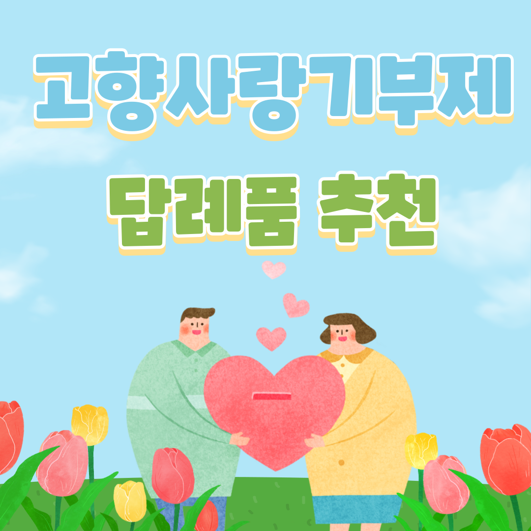 고향사랑기부제 답례품 추천 가이드