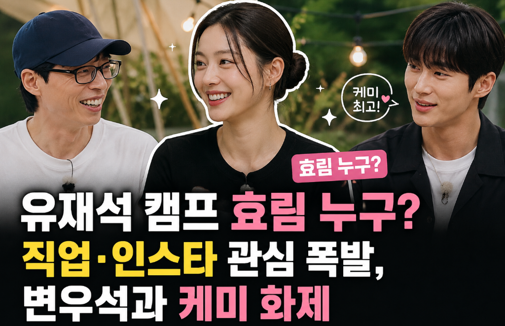 유재석 캠프 효림 누구? 변우석 케미까지 완벽 정리