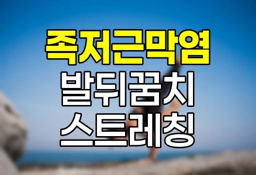 족저근막염, 원인, 증상, 자가치료 및 스트레칭 완벽 가이드 관련 정보