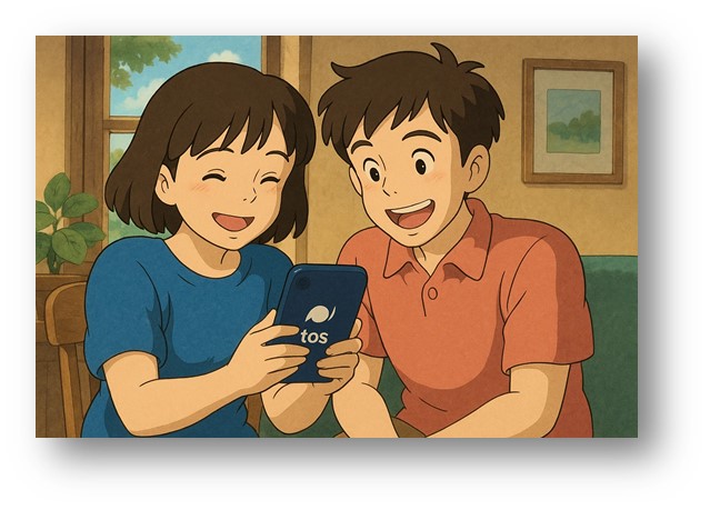 토스를 이용해서 송금을 남자 친구의 도움을 받아서 처음해 보는 초보자의 즐거운 모습