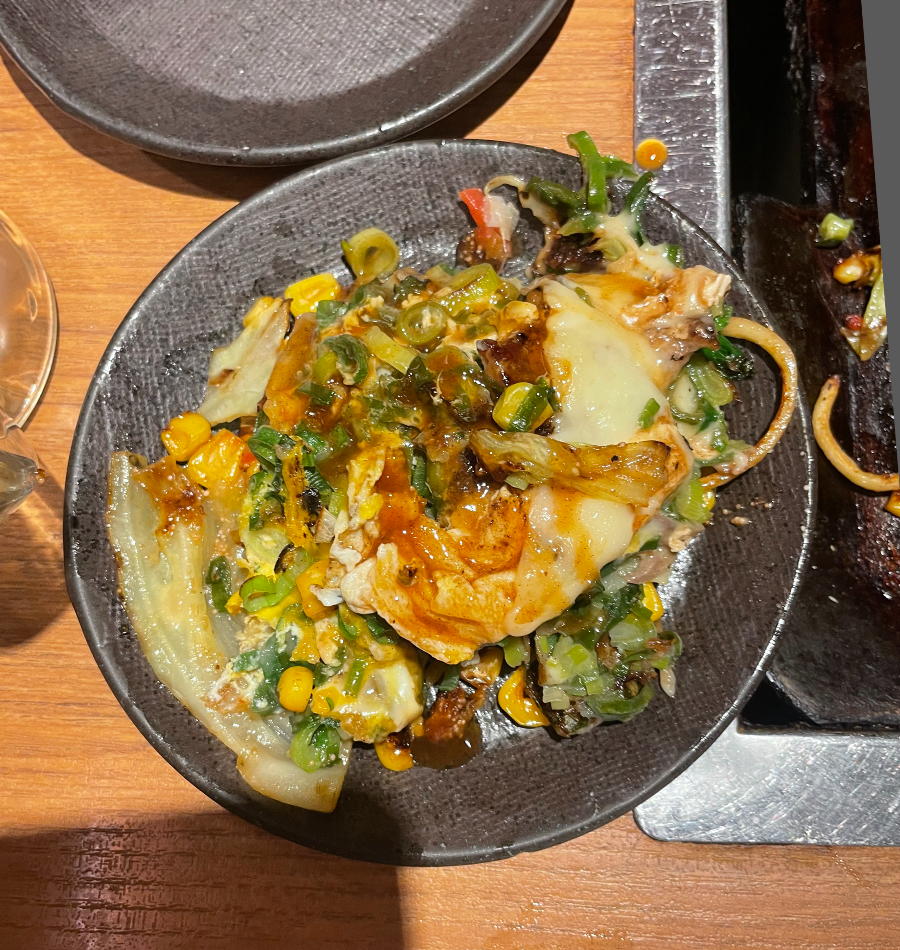 동구리 오코노미야끼 요리 시식