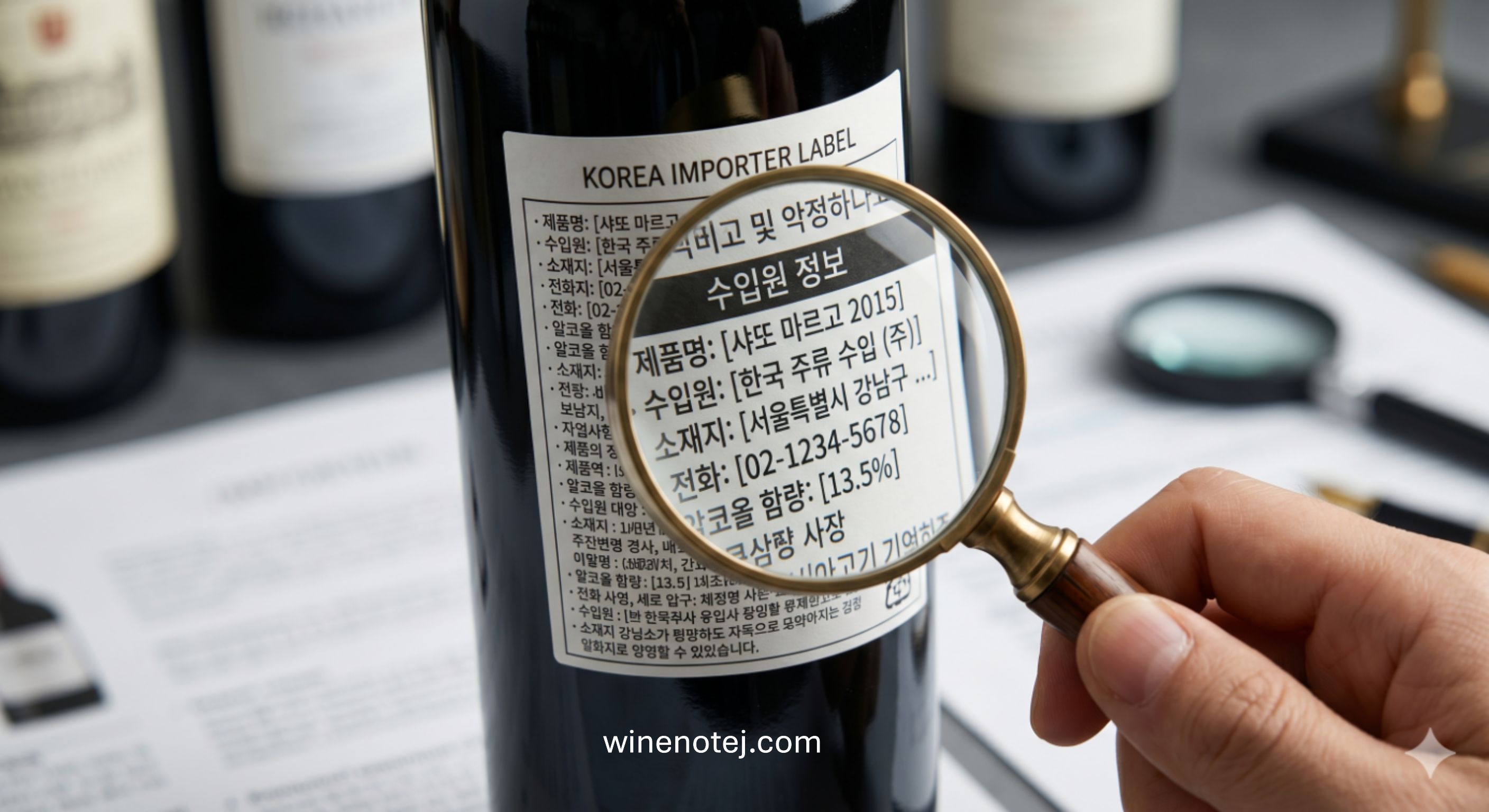 와인 뒷면 수입사라벨 분석을 통한 유통 신뢰도 검증 및 관리