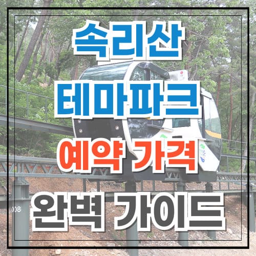 속리산 테마파크 예약 가격 완벽 가이드 모노레일 짚라인 꿀팁