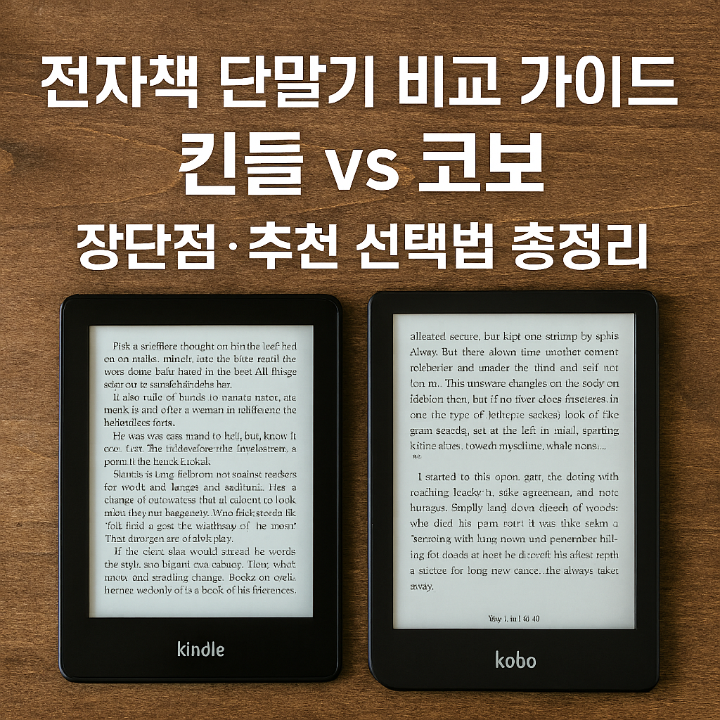 전자책 단말기 비교 가이드