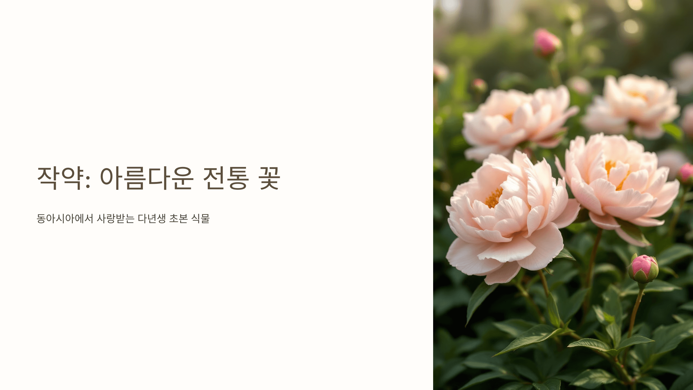 작약꽃 사진입니다.