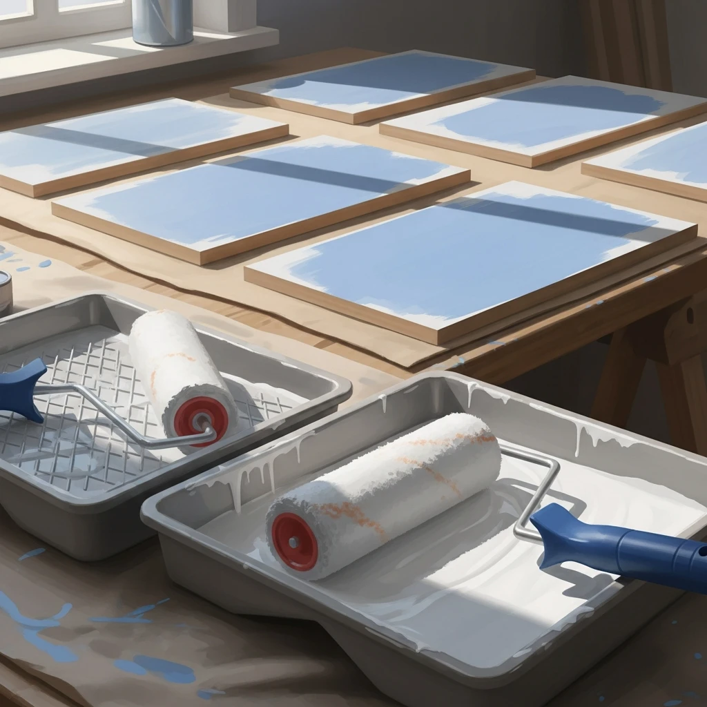 서랍 페인트 건조