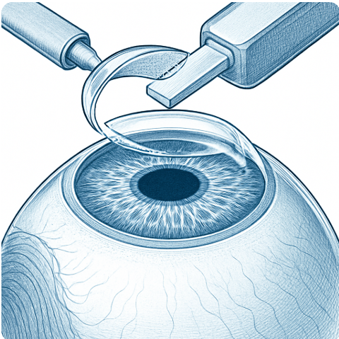 라식 수술 과정 일러스트
