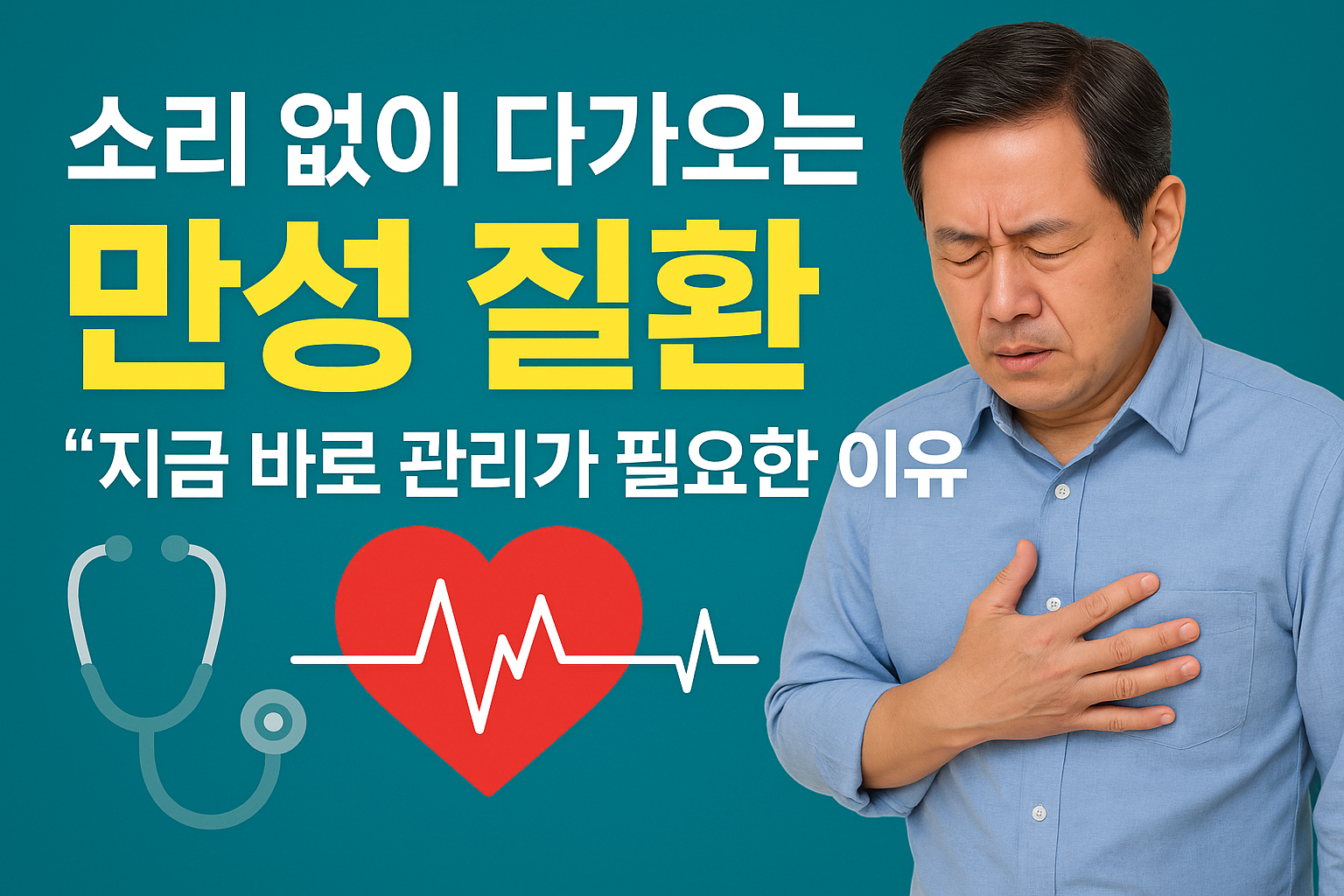 소리 없이 다가오는 만성 질환, 지금 바로 관리가 필요한 이유