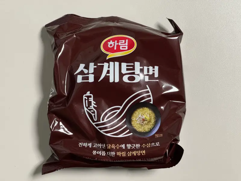 하림 삼계탕면 겉포장 앞면 사진