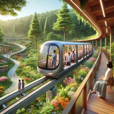 화담숲 모노레일 탑승