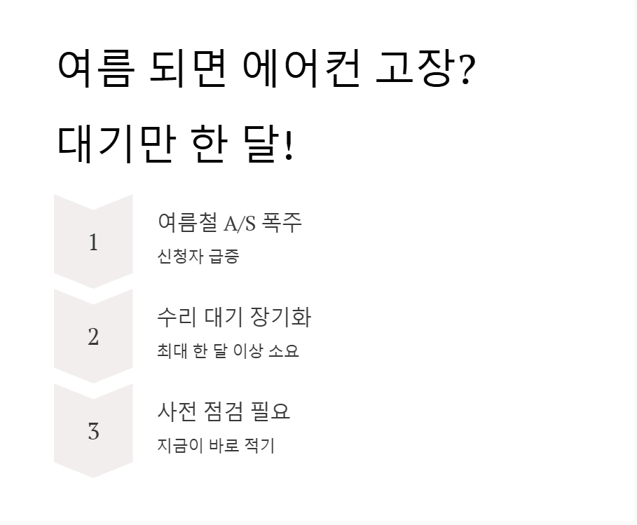  에어컨 무상 사전점검 