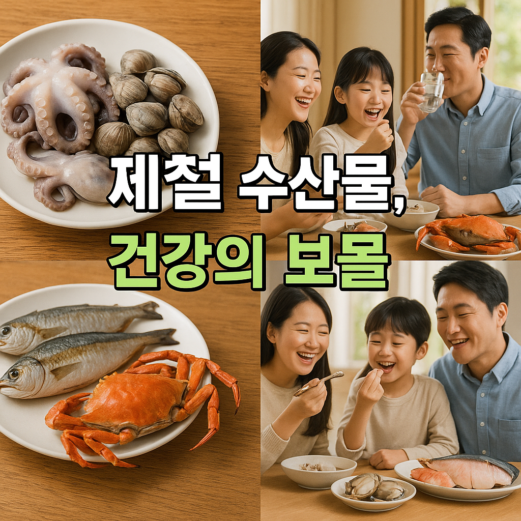 계절마다 즐기는 수산물과 건강한 가족