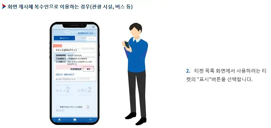 오사카 주유패스 QR 하나로 교통편 이용 방법