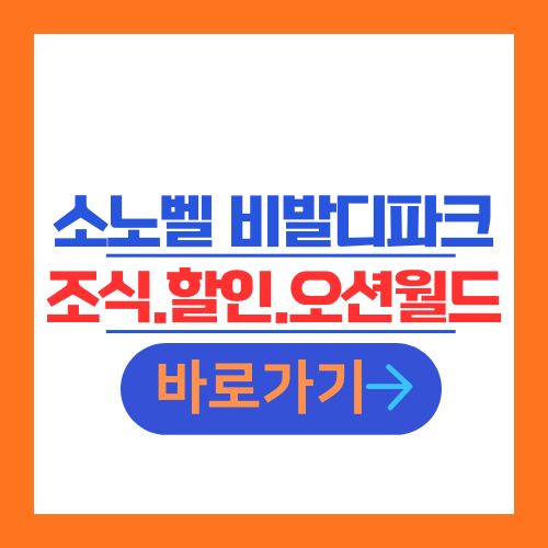 소노벨 비발디파크 홍천 조식 할인 오션월드 안내