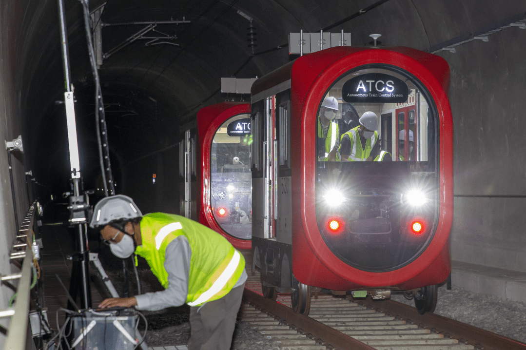 "열차자율주행 T2T 통신기술 개발 성공" 철도기술연구원