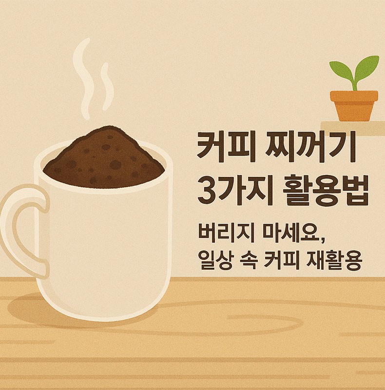 AI가 만들어준 커피찌꺼기 3가지 활용법