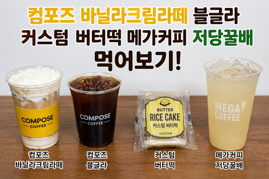 컴포즈커피 신메뉴 바닐라크림라떼 , 이거 진짜 맛있나요?