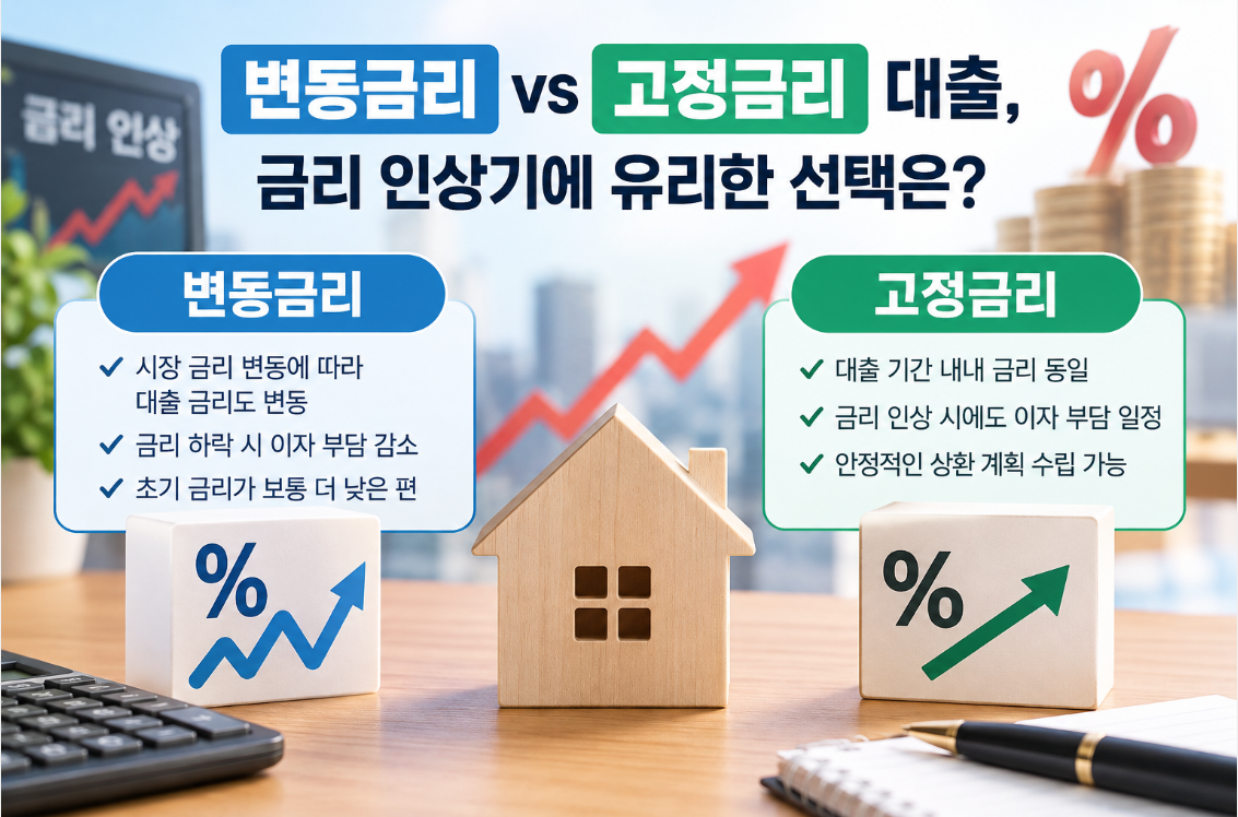 변동금리 vs 고정금리 대출