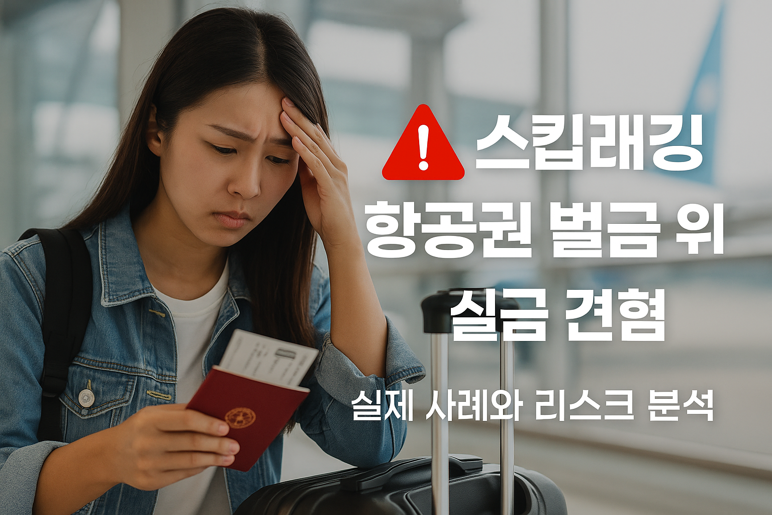 스킵래깅 항공권 벌금 위험, 실제 사례와 리스크 분석 관련 이미지