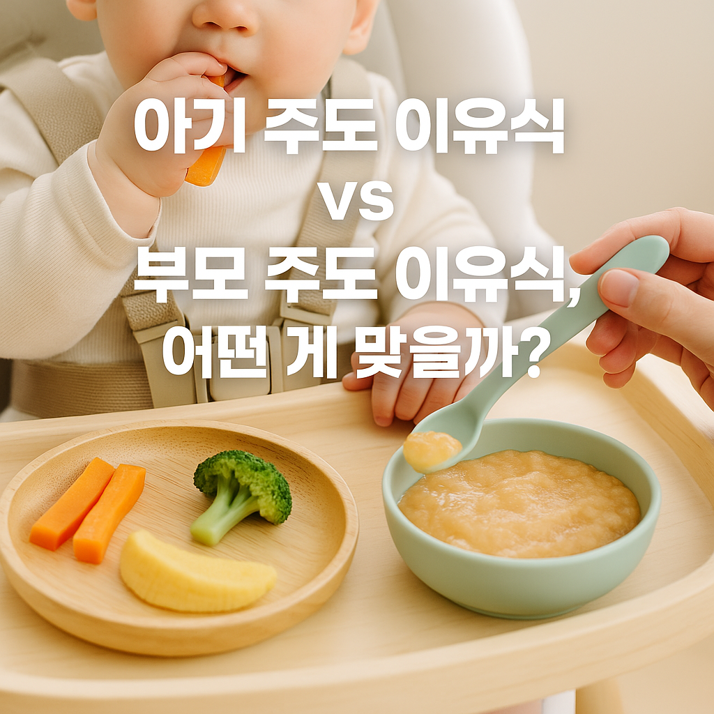 아기 주도 이유식 vs 부모 주도 이유식, 우리 아이에게 맞는 선택은?