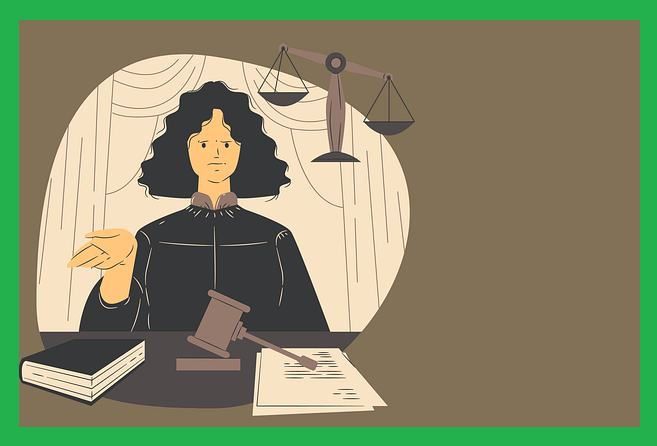 고소-판결-판사-일러스트