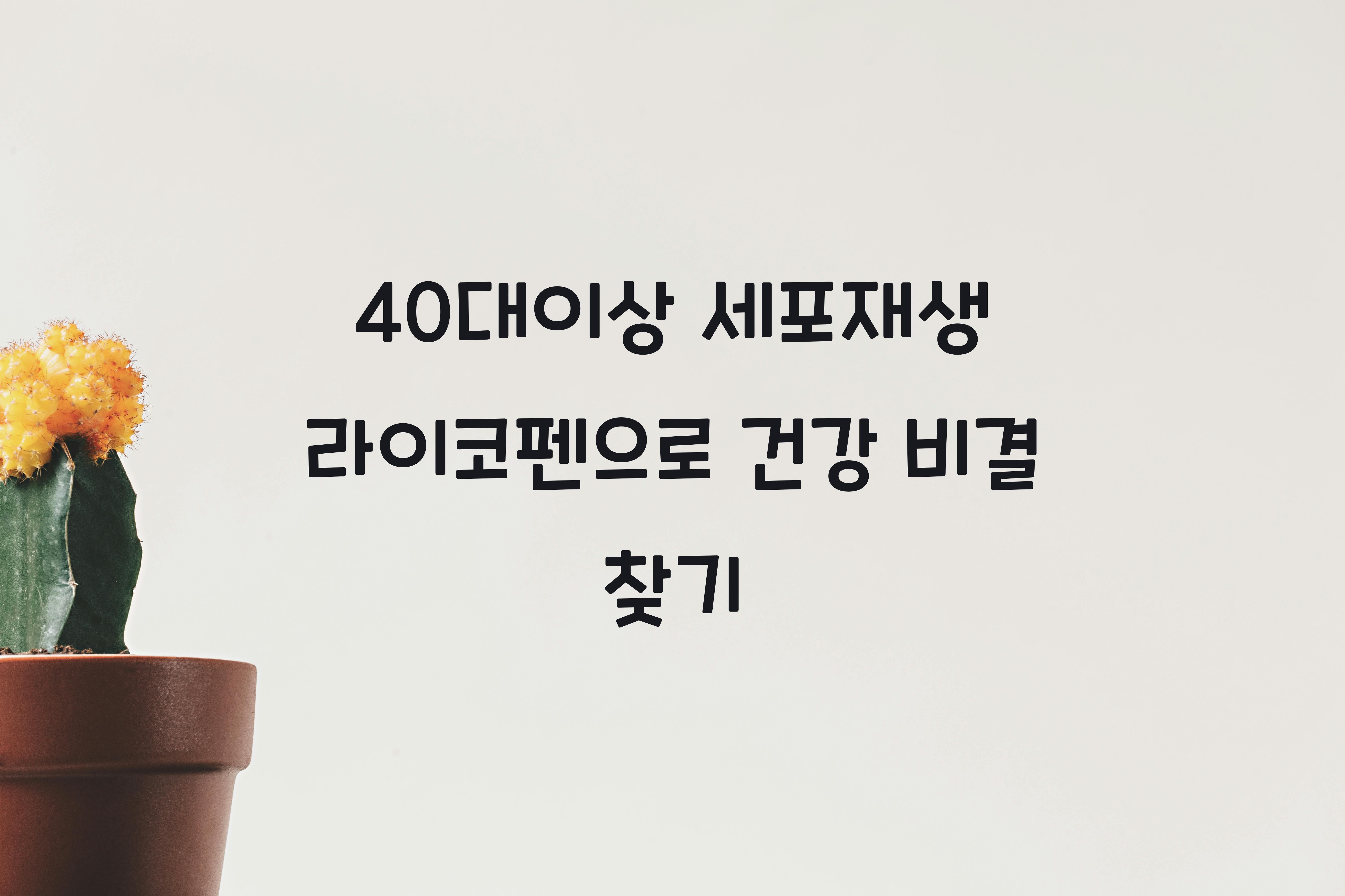 40대이상 세포재생 라이코펜