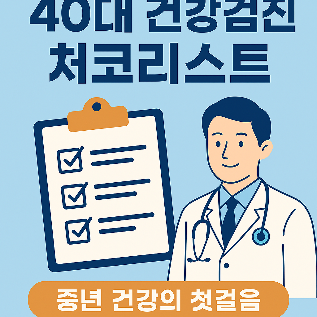 중년 건강의 분기점! 40대 남성을 위한 건강검진 체크리스트
