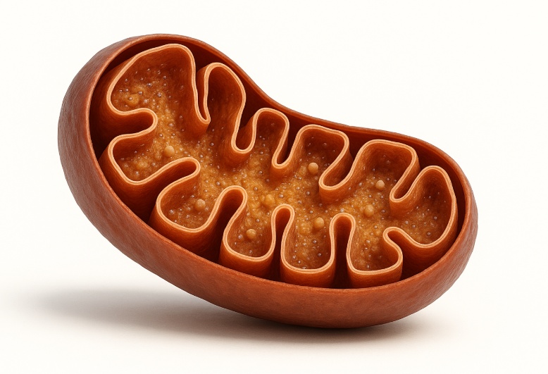 미토콘드리아를 나타낸 사진이다.