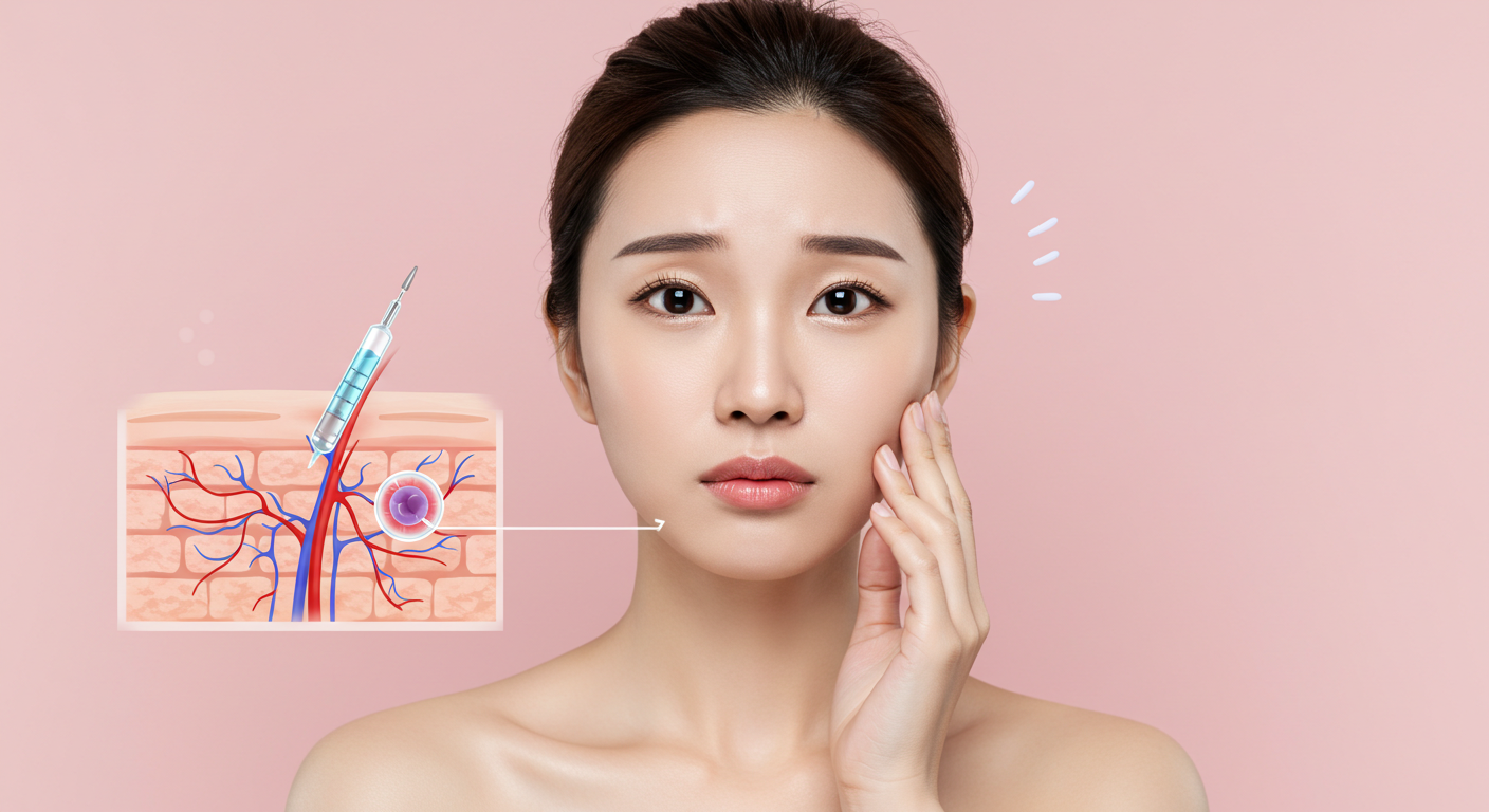 코 압박감&amp;#44; 피부 괴사