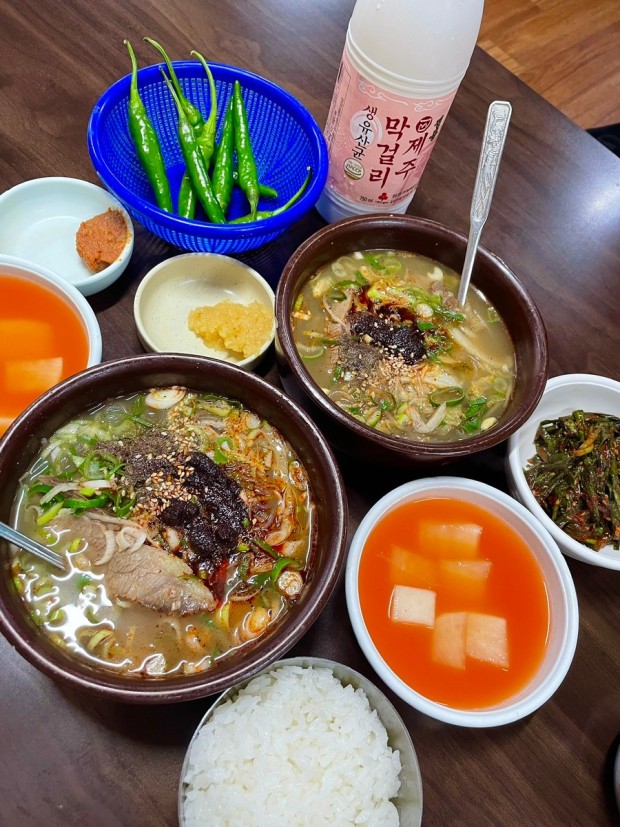 제주 동문시장내 미풍해장국