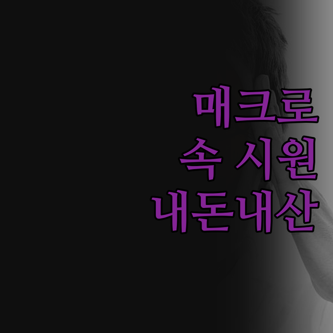 매크로, 이젠 맡기세요! 답답한 노가